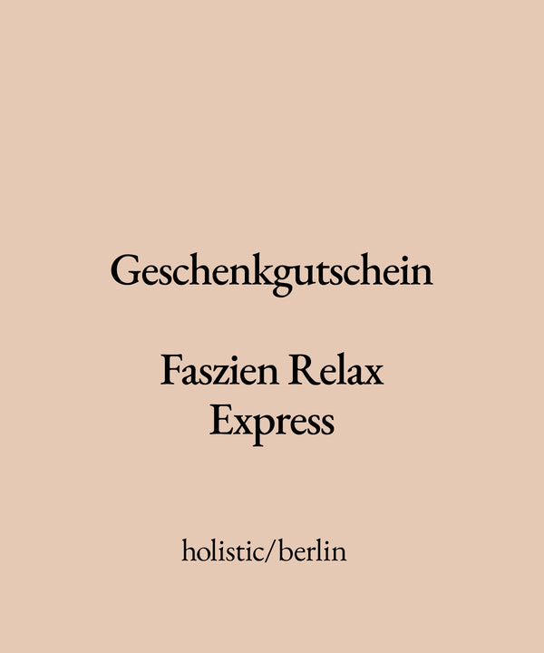 Geschenkgutschein: Faszien Relax Express